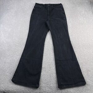 Madewell Jeans Womens‎ 28 Black Perfect Vintage Flare High Rise Stretch Denim